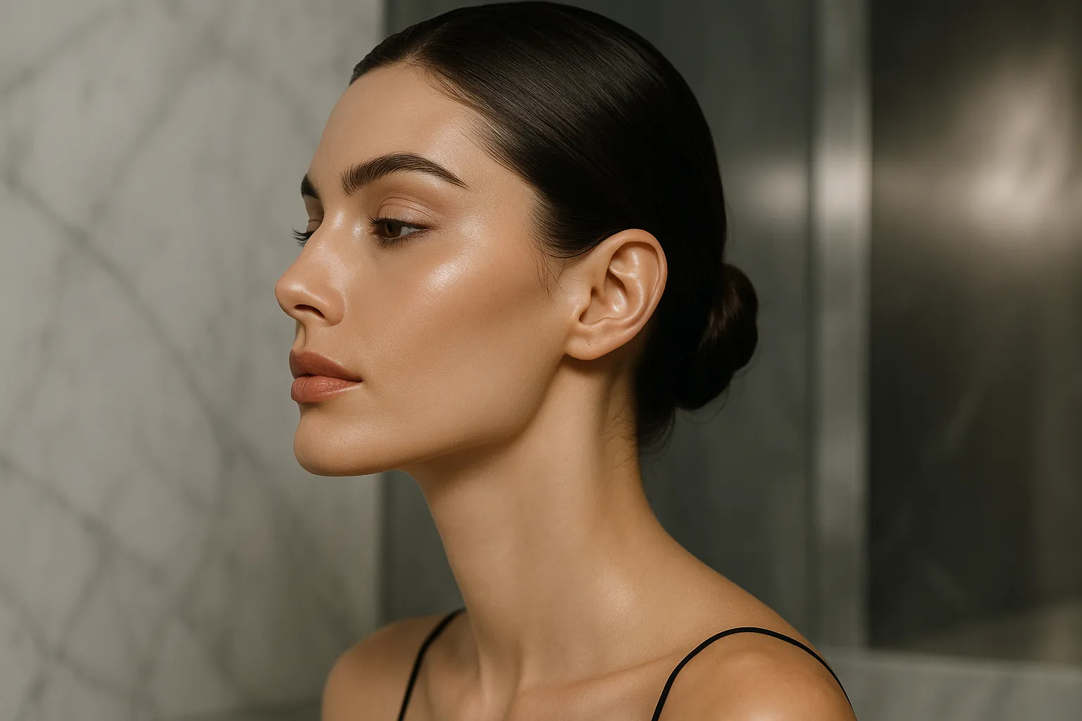 How many ml are used for jawline and chin contouring?